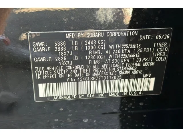 New 2026 CRYSTAL BLACK SILICA Subaru Limited Hybrid image 56