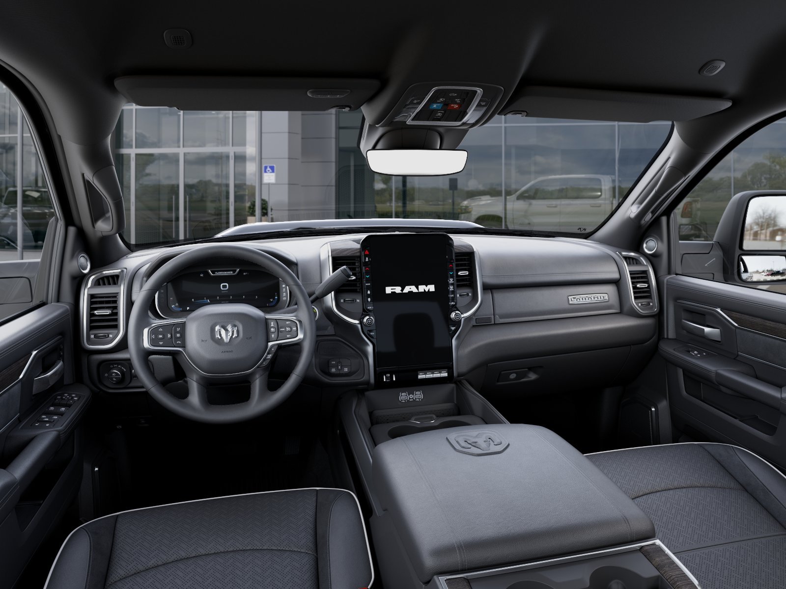 New 2026 Diamond Black Crystal Pearl-Coat Exterior Paint RAM Laramie image 14