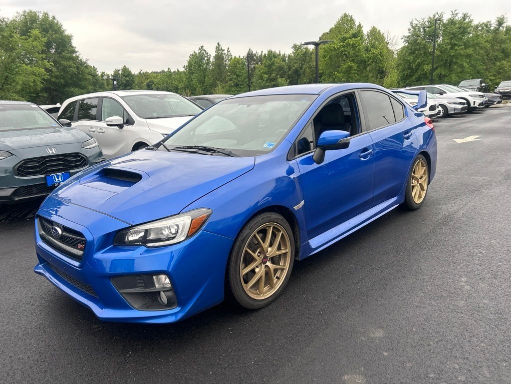 Used 2015 Blue Pearl Subaru WRX STi image 1