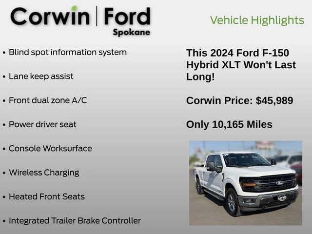 Used 2024 Oxford White Ford XLT image 19