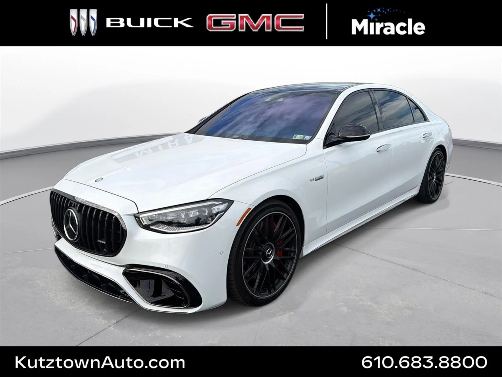 Used 2024 Moonlight White Mercedes-Benz AMG® S 63 E image 1