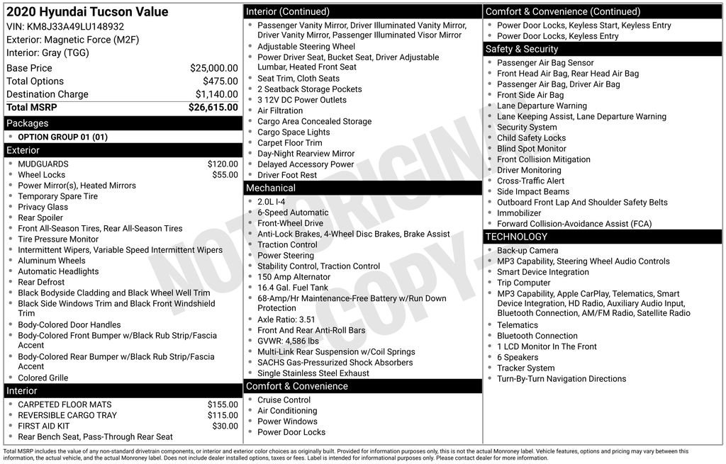 Used 2020 Gray Hyundai Value image 12
