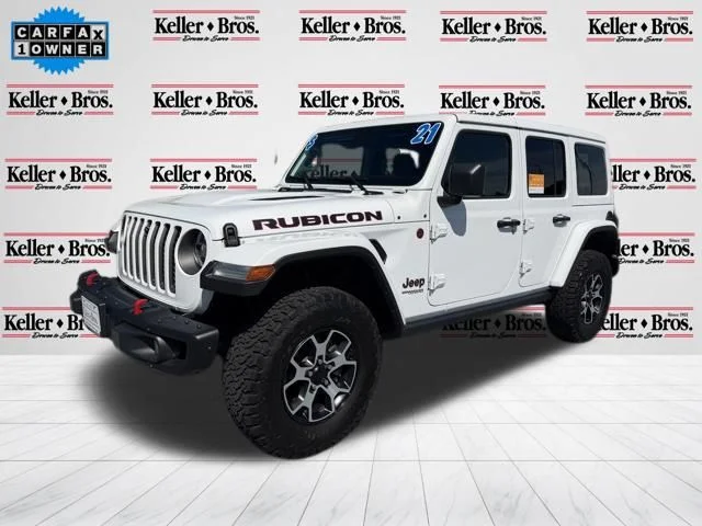 Used 2021 White Jeep Unlimited Rubicon image 3