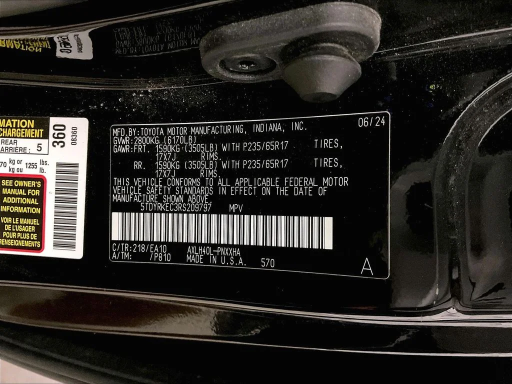 Used 2024 Black Toyota XLE image 40