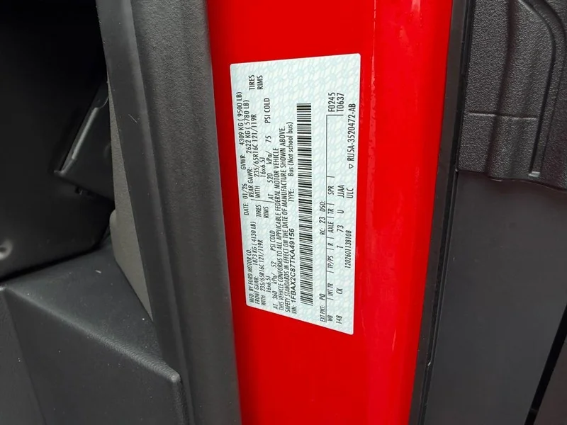 New 2026 Race Red Ford Passenger Van XLT image 22