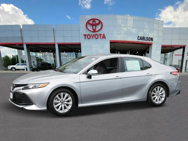 Certified 2018 Toyota Camry LE with VIN 4T1B11HK7JU016669 for sale in Minneapolis, Minnesota