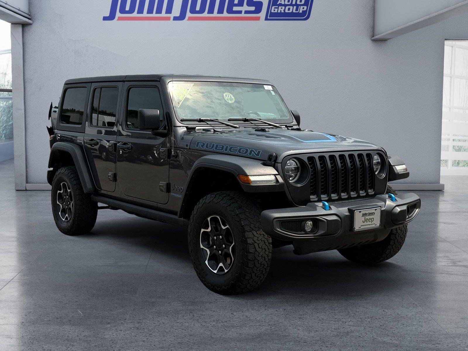 Used 2022 Granite Crystal Metallic Clearcoat Jeep Unlimited Rubicon image 7
