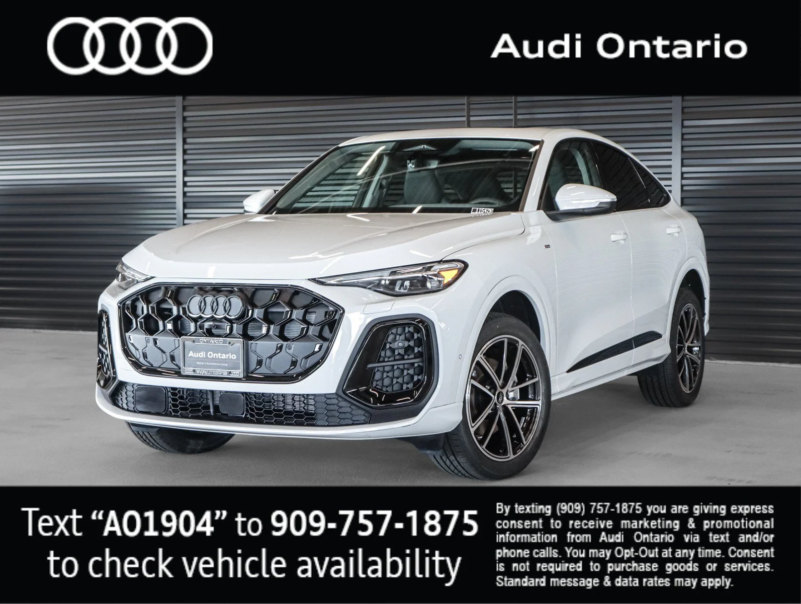 New 2026 Glacier White Metallic Audi Premium Plus image 1