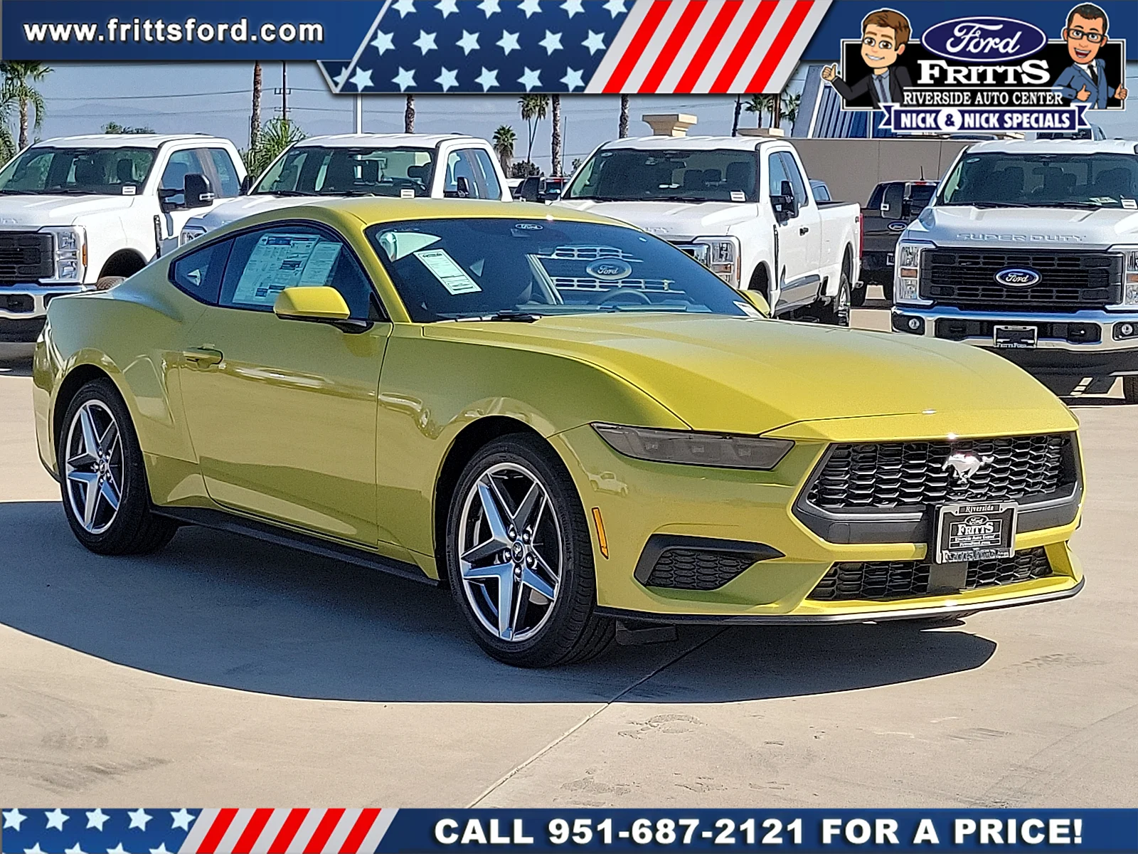 Used 2025 Lime Yellow Metallic Ford EcoBoost Fastback image 24