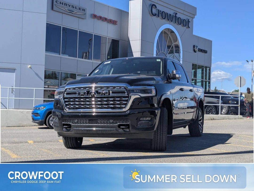 New 2026 Black RAM Limited Longhorn - - 4x4 - 5.7L HEMI V8 eTorque - Premium Leather - Pano Sunroof & More! image 1