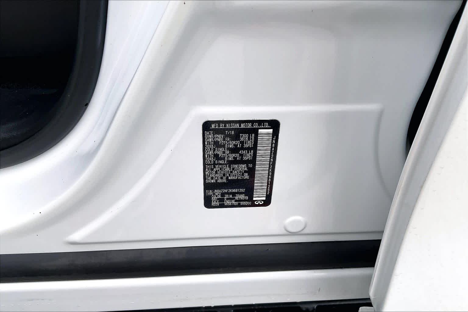 Used 2019 Moonstone White INFINITI LUXE image 35