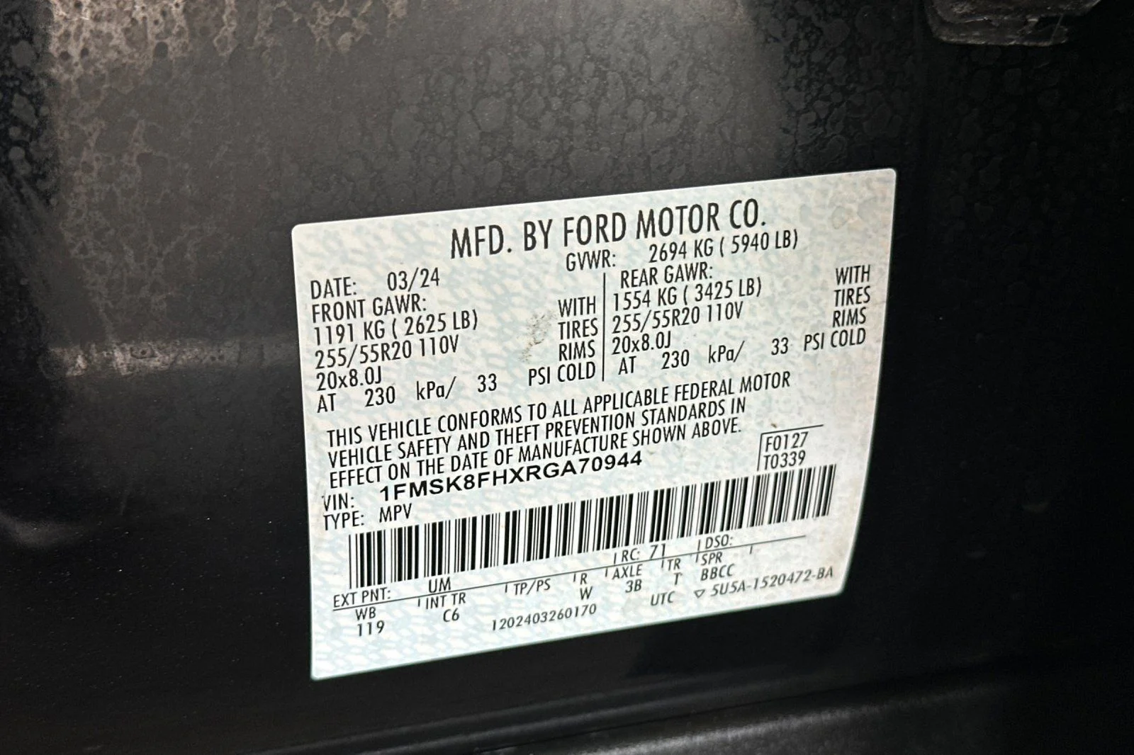 Certified Used 2024 Black Metallic Ford Limited image 31