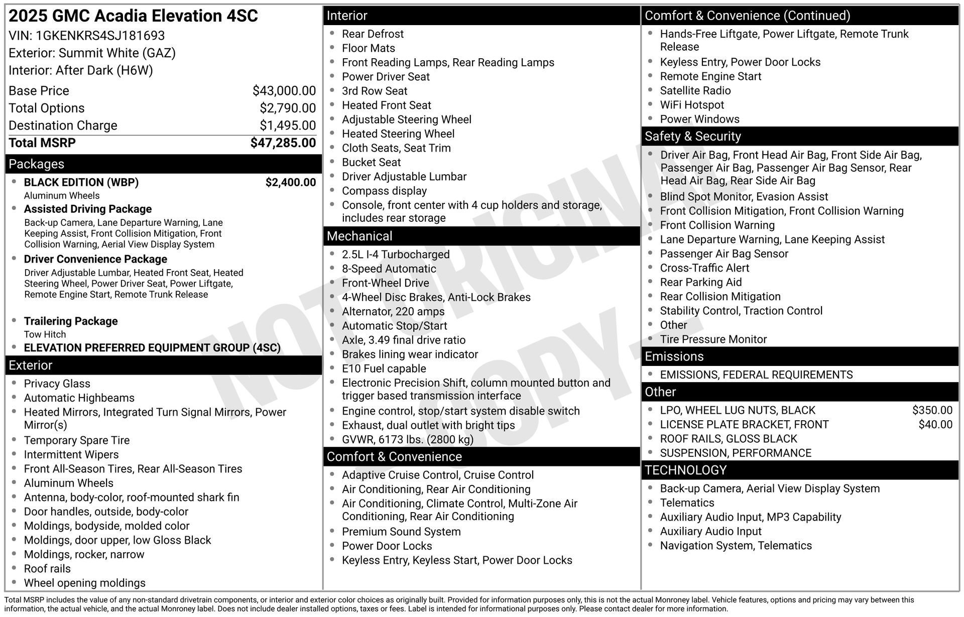 2025 GMC ACADIA - Image 3