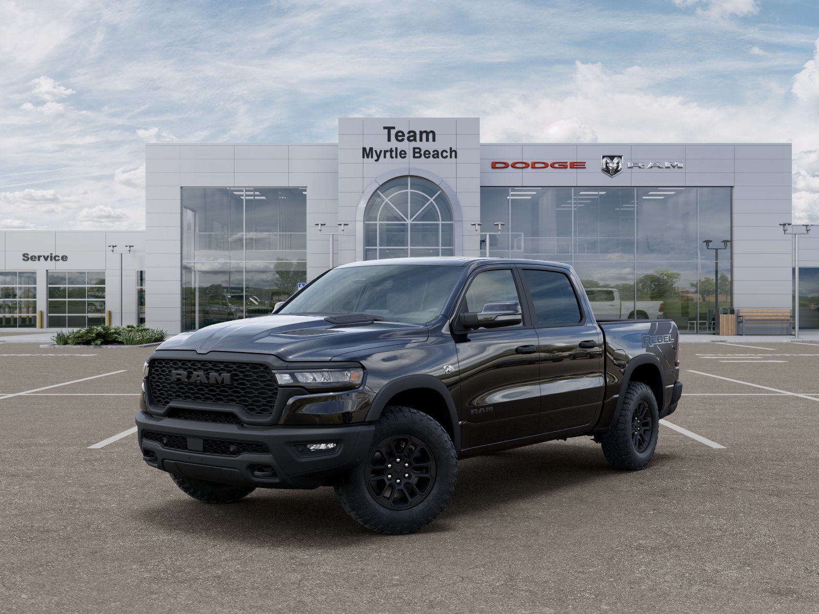 New 2026 Diamond Black Crystal Pearl-Coat Exterior Paint RAM Rebel image 28