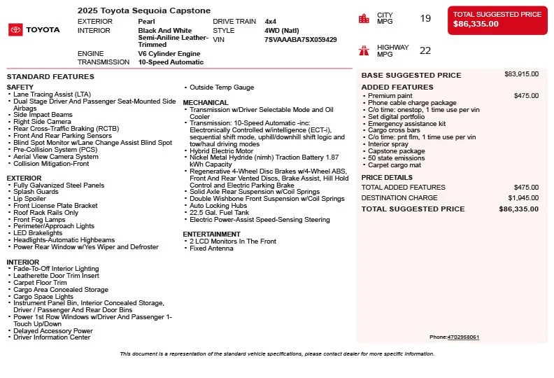 Used 2025 Beige Toyota Capstone image 3