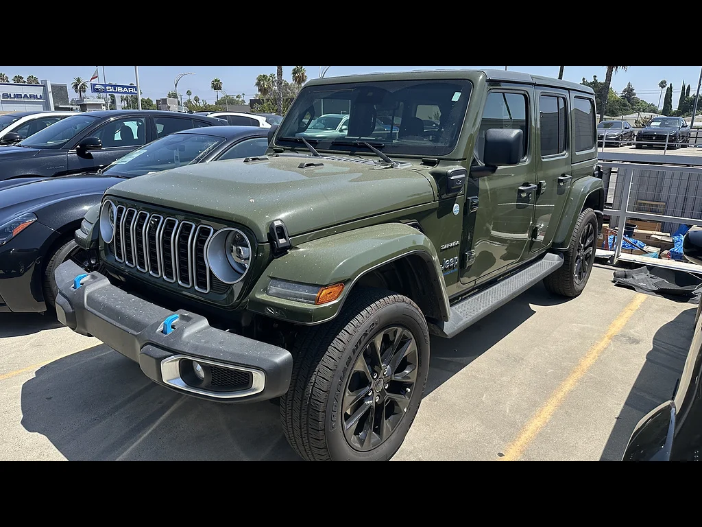 Used 2024 Sarge Green Clear Coat Jeep Sahara 4xe image 2