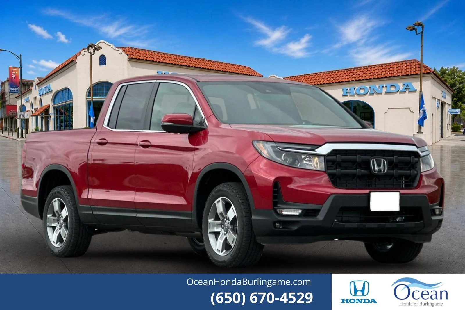 New 2026 Radiant Red Metallic II Honda RTL image 1