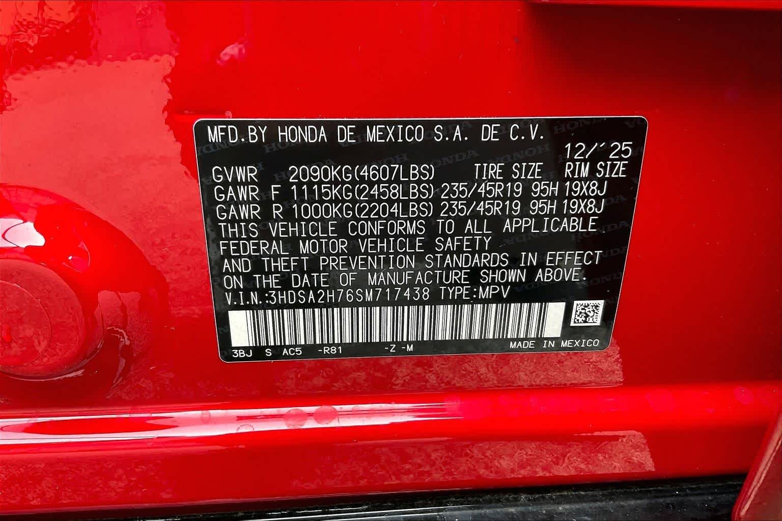 Certified Used 2025 Milano Red Acura AWD A-SPEC Advance image 33