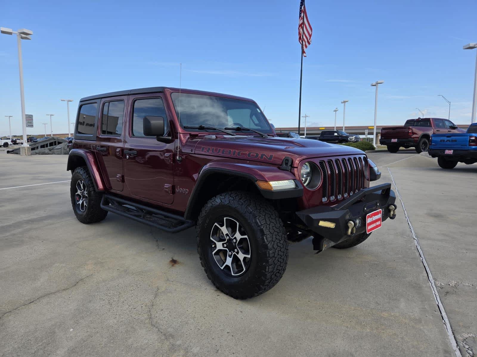Used 2021 Snazzberry Pearlcoat Jeep Unlimited Rubicon image 7