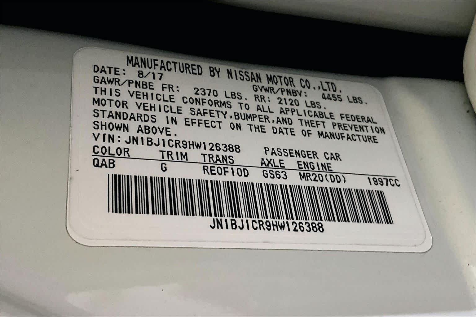 Used 2017 Pearl White Nissan SV image 34