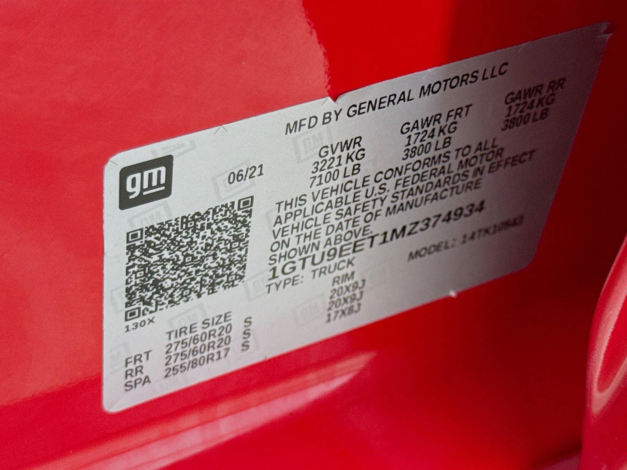 Used 2021 Cardinal Red GMC AT4 image 34
