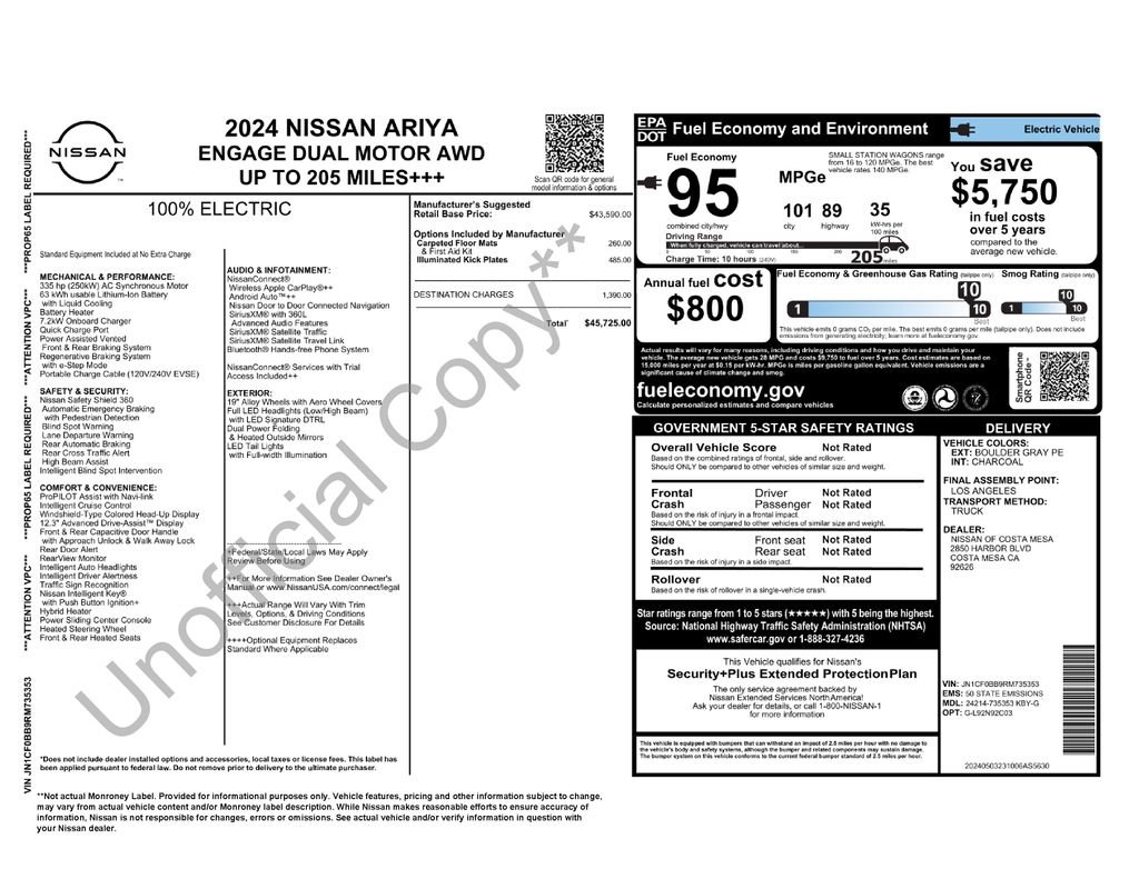 Used 2024 Gray Nissan ENGAGE e-4ORCE image 2