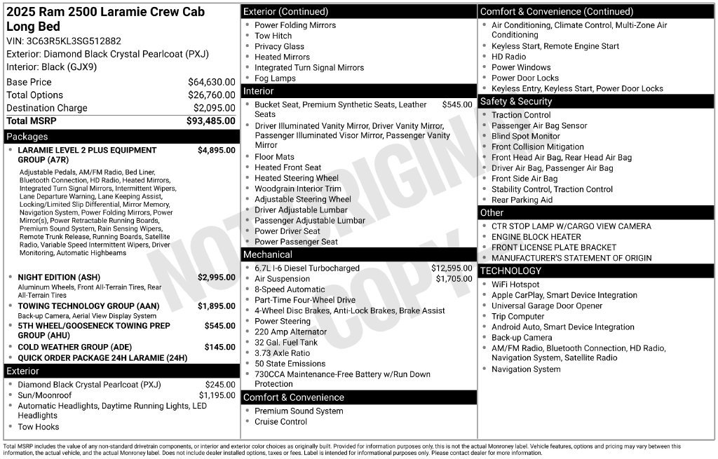 Used 2025 Black Ram Laramie image 52