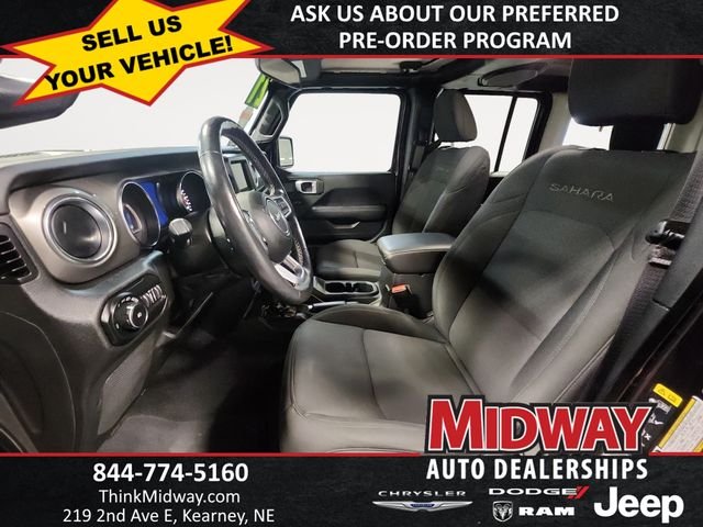 Used 2021 Black Jeep Unlimited Sahara image 9