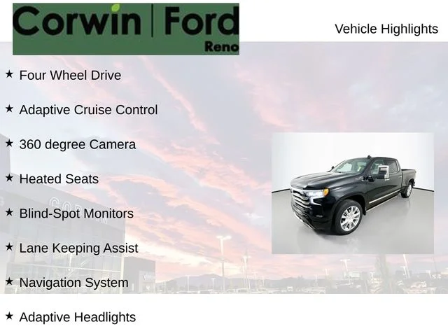 Certified Used 2023 Black Chevrolet High Country image 8