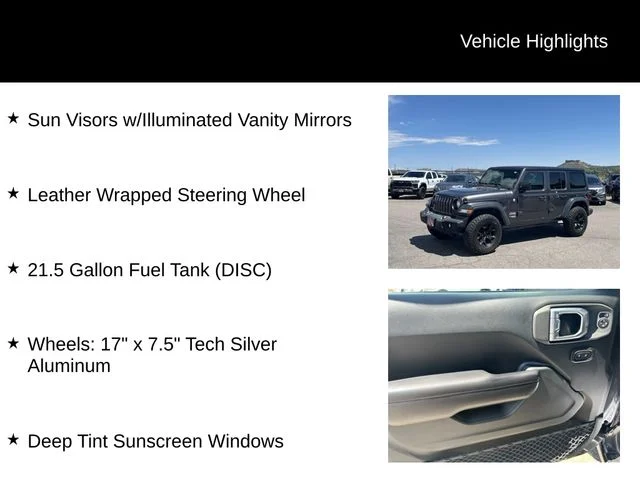 Used 2018 Gray Jeep Unlimited Sport S image 15