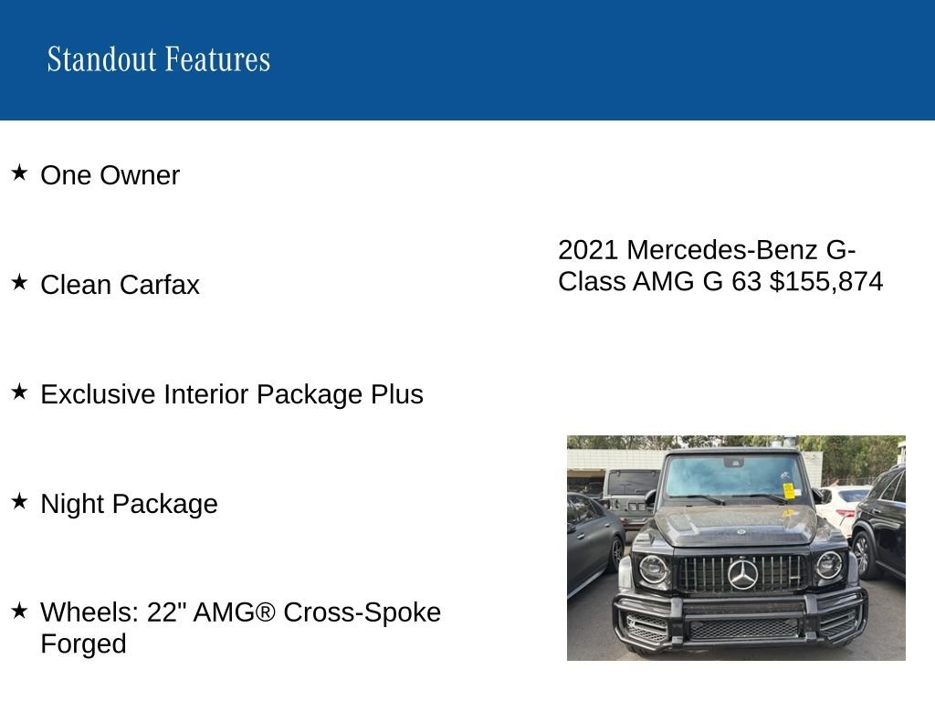 Certified Used 2021 Black Mercedes-Benz G 63 AMG® image 9