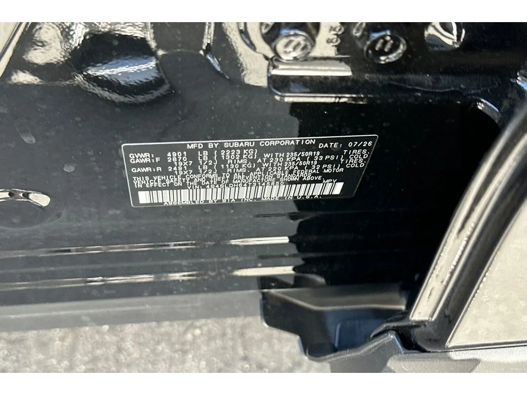 New 2026 CRYSTAL BLACK SILICA Subaru Sport Onyx Edition image 26
