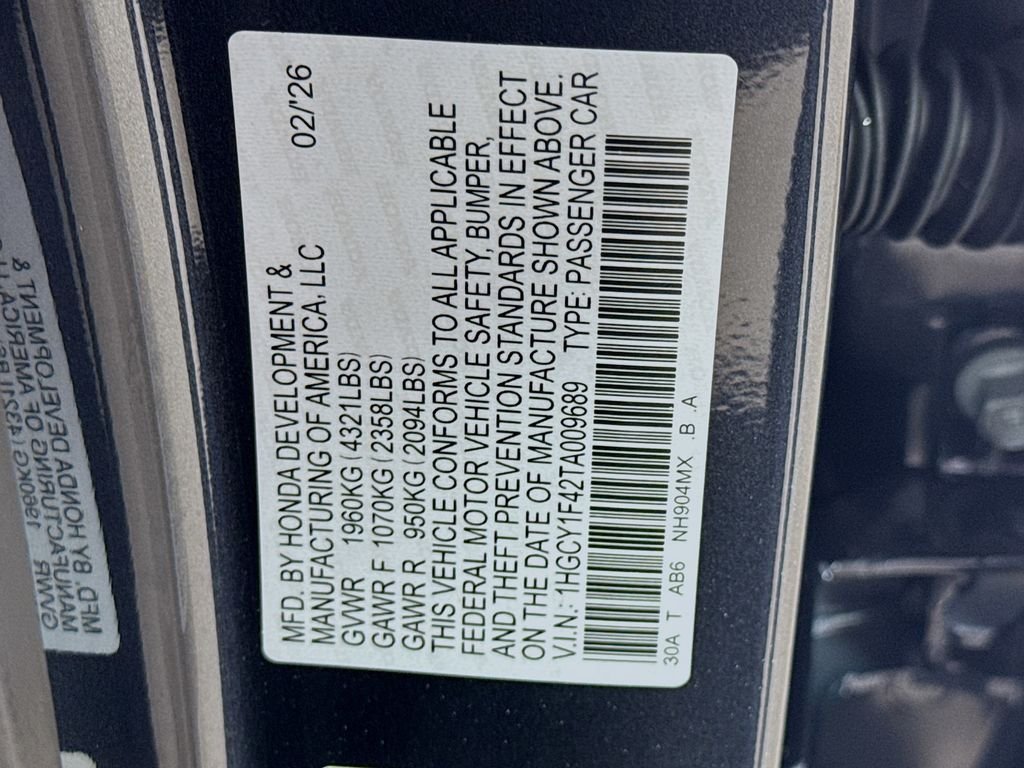 New 2026 Meteorite Gray Metallic Honda SE image 41