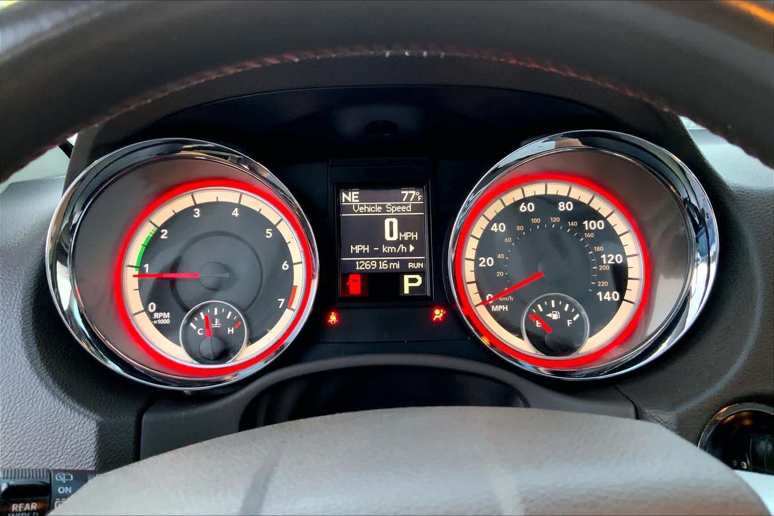 Used 2013 Deep Cherry Red Crystal Pearl Dodge SXT image 25
