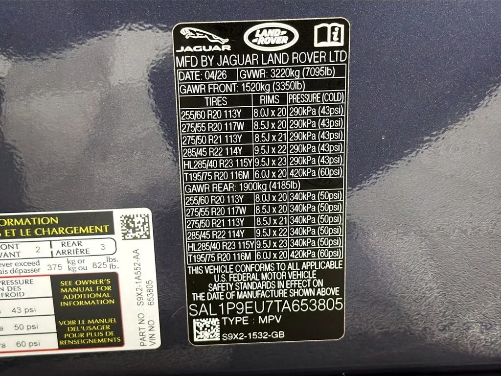 New 2026 Varesine Blue Land Rover SE image 34