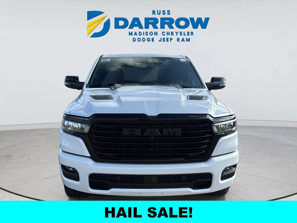 New 2026 Ivory White Tri-Coat Pearl-Coat Exterior Paint RAM Laramie image 8