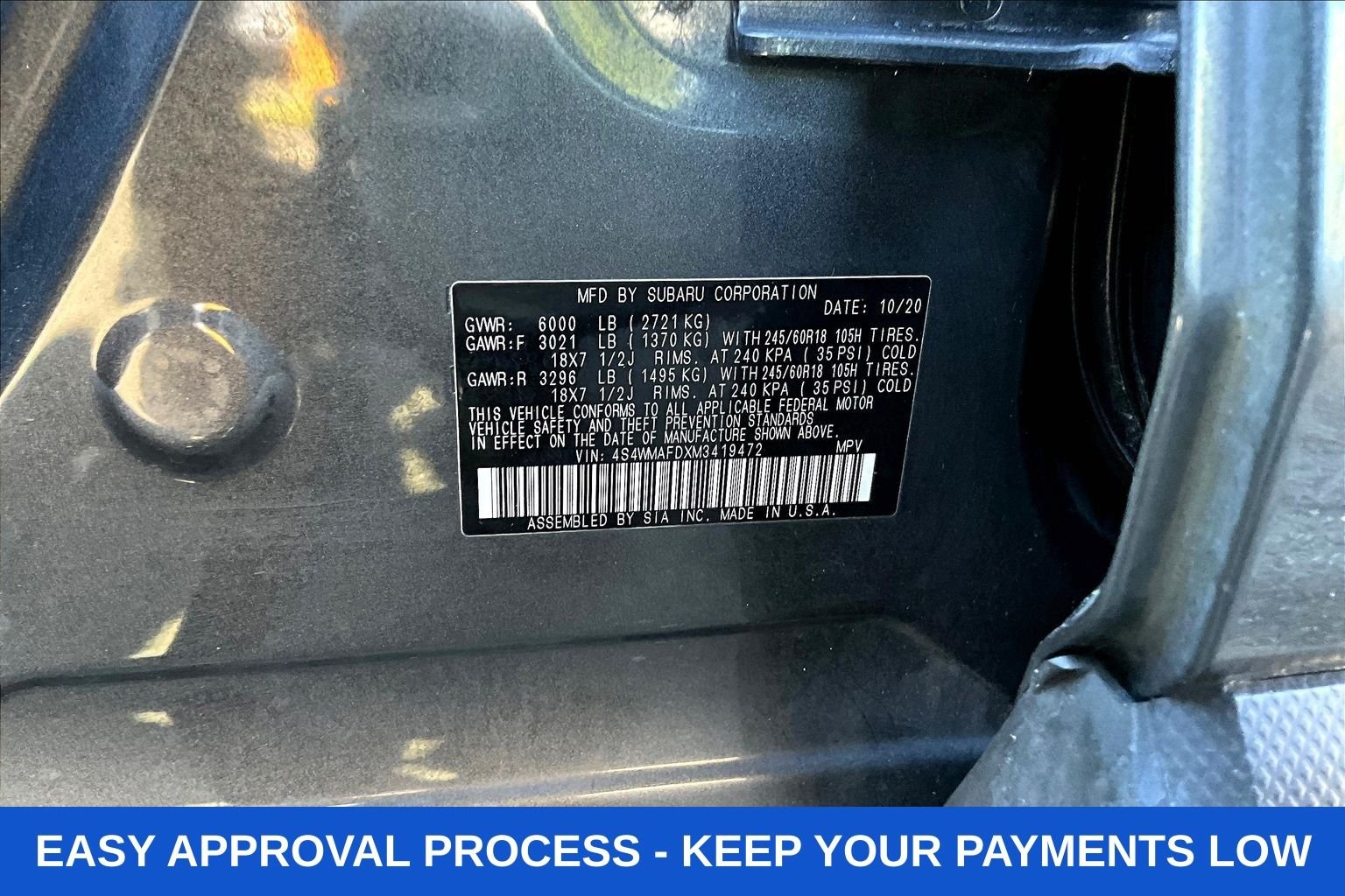 Used 2021 Gray Subaru Premium image 23