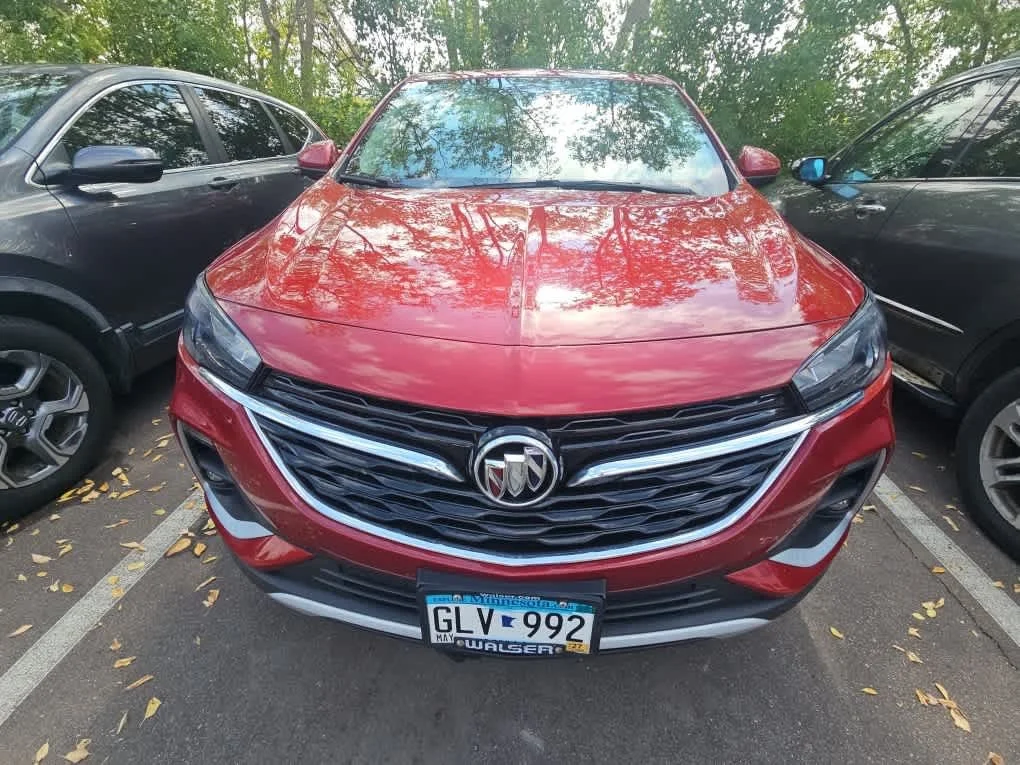 Used 2021 Chili Red Metallic Buick Preferred image 2