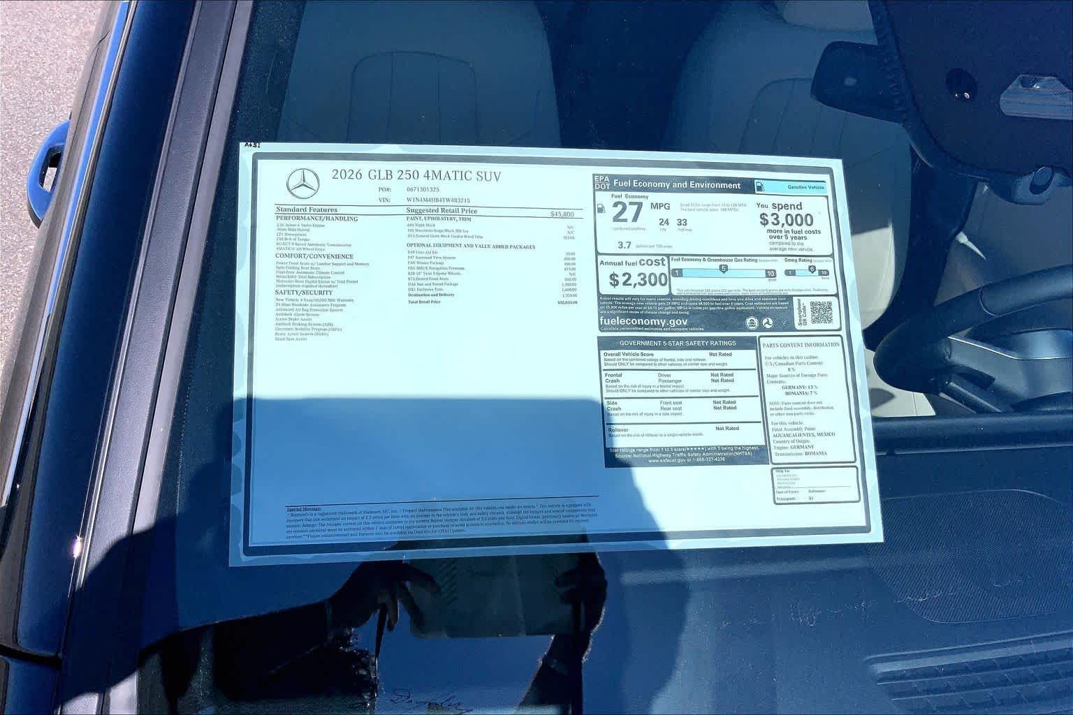 New 2026 Night Black Mercedes-Benz GLB 250 image 19
