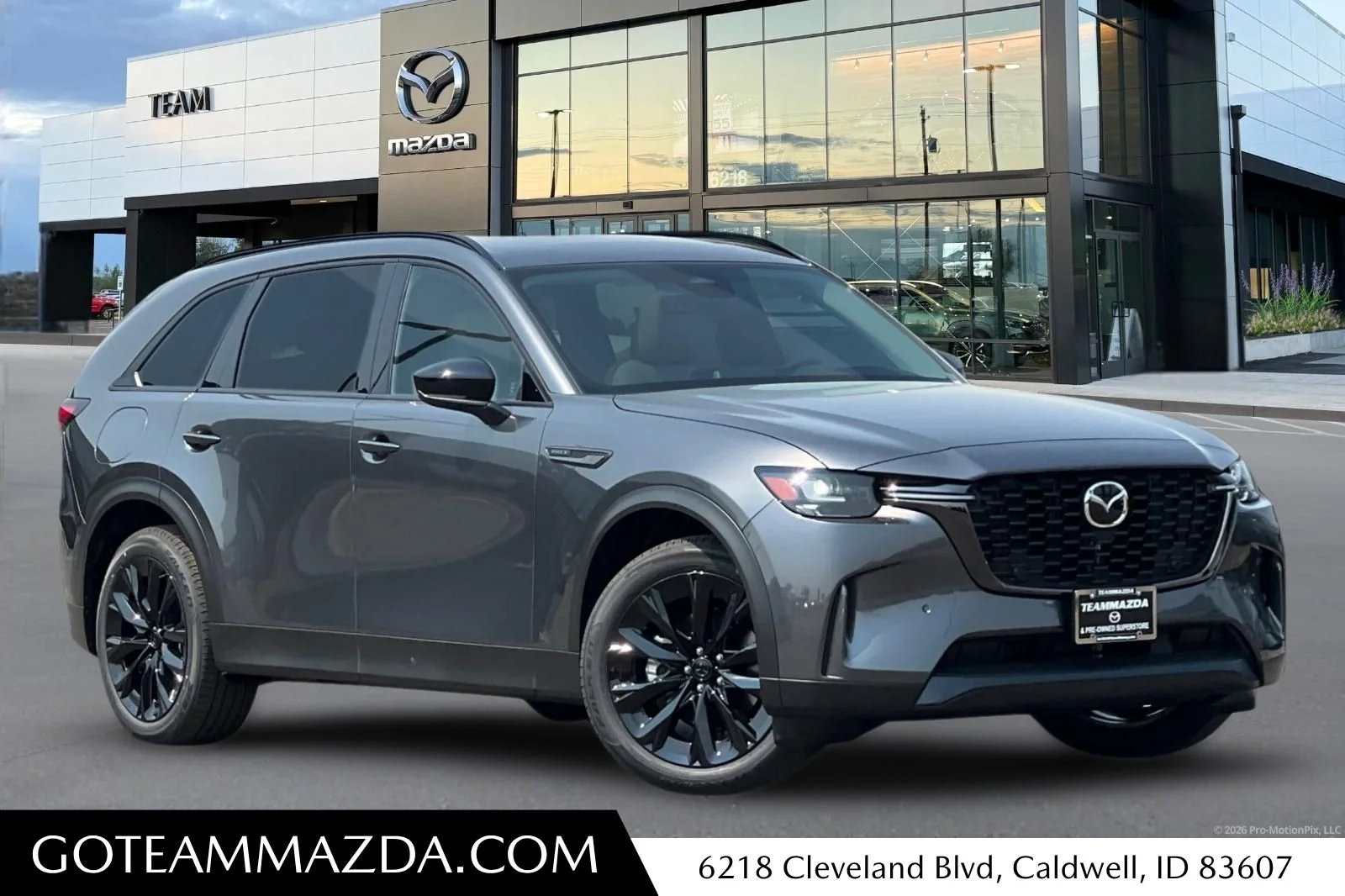 New 2026 Machine Gray Metallic Mazda Premium Sport AWD image 1