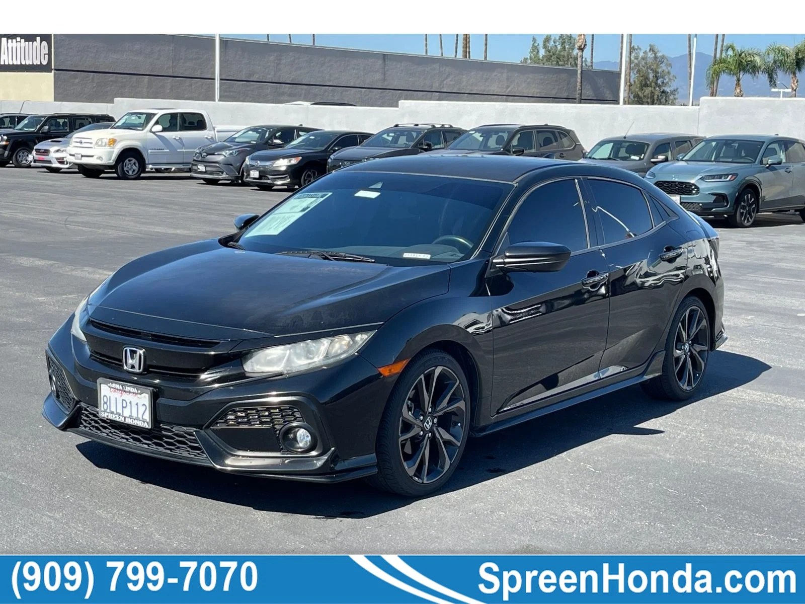 Used 2019 Crystal Black Pearl Honda Sport image 1