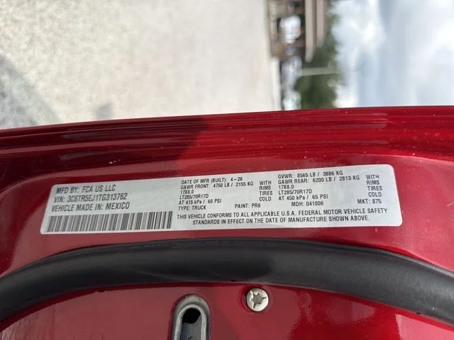 New 2026 Molten Red Pearl-Coat Exterior Paint RAM Power Wagon image 32