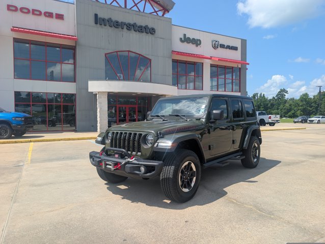 Used 2021 Sarge Green Clearcoat Jeep Unlimited Rubicon image 1