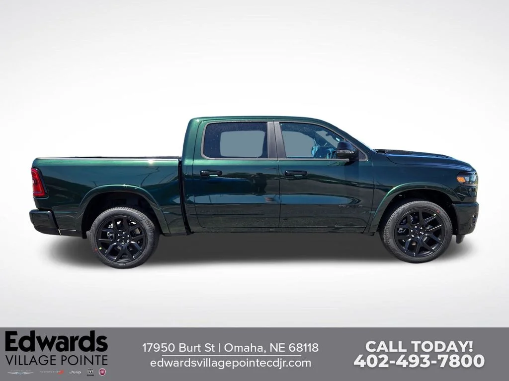 New 2026 Serrano-Green Metallic Exterior Paint RAM Laramie image 2