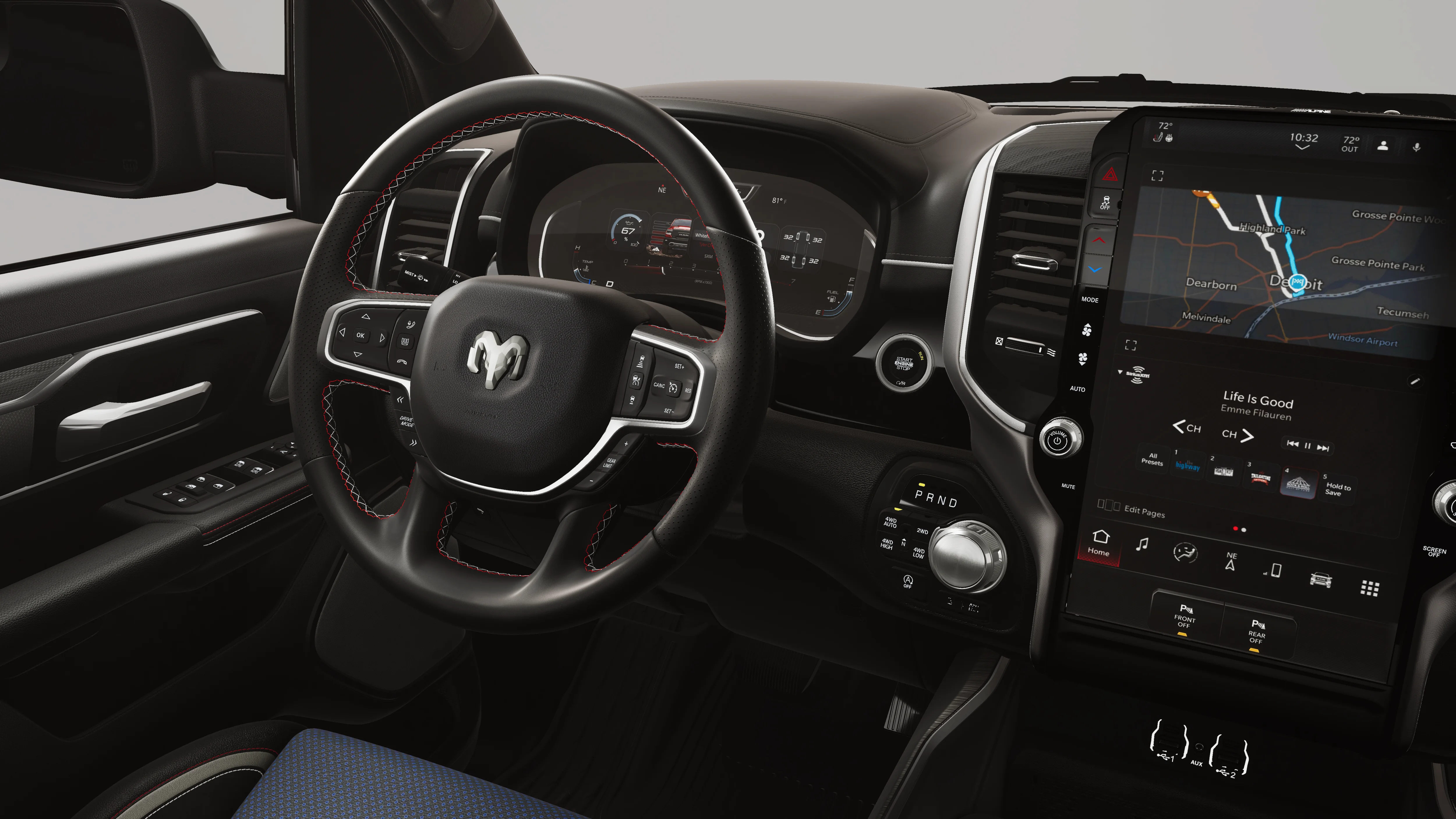 New 2026 Hydro Blue Pearl-Coat Exterior Paint RAM REBEL image 9