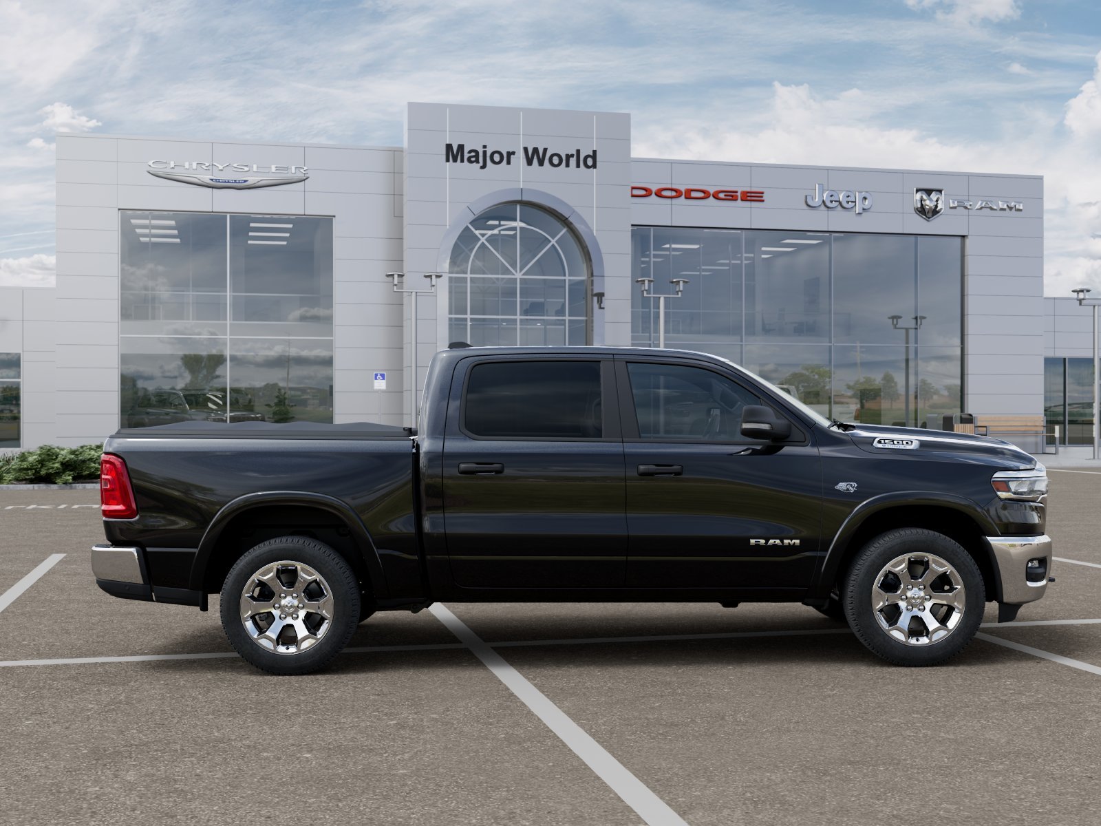 New 2026 Diamond Black Crystal Pearl-Coat Exterior Paint RAM BIG HORN image 21