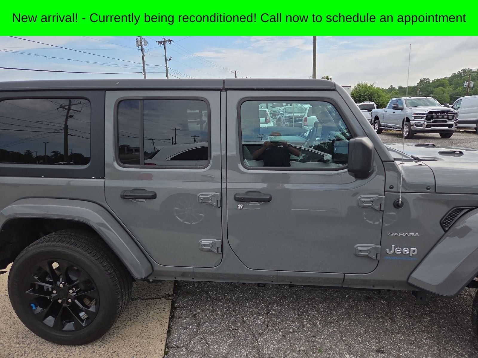 Used 2023 Gray Jeep Sahara 4xe image 5