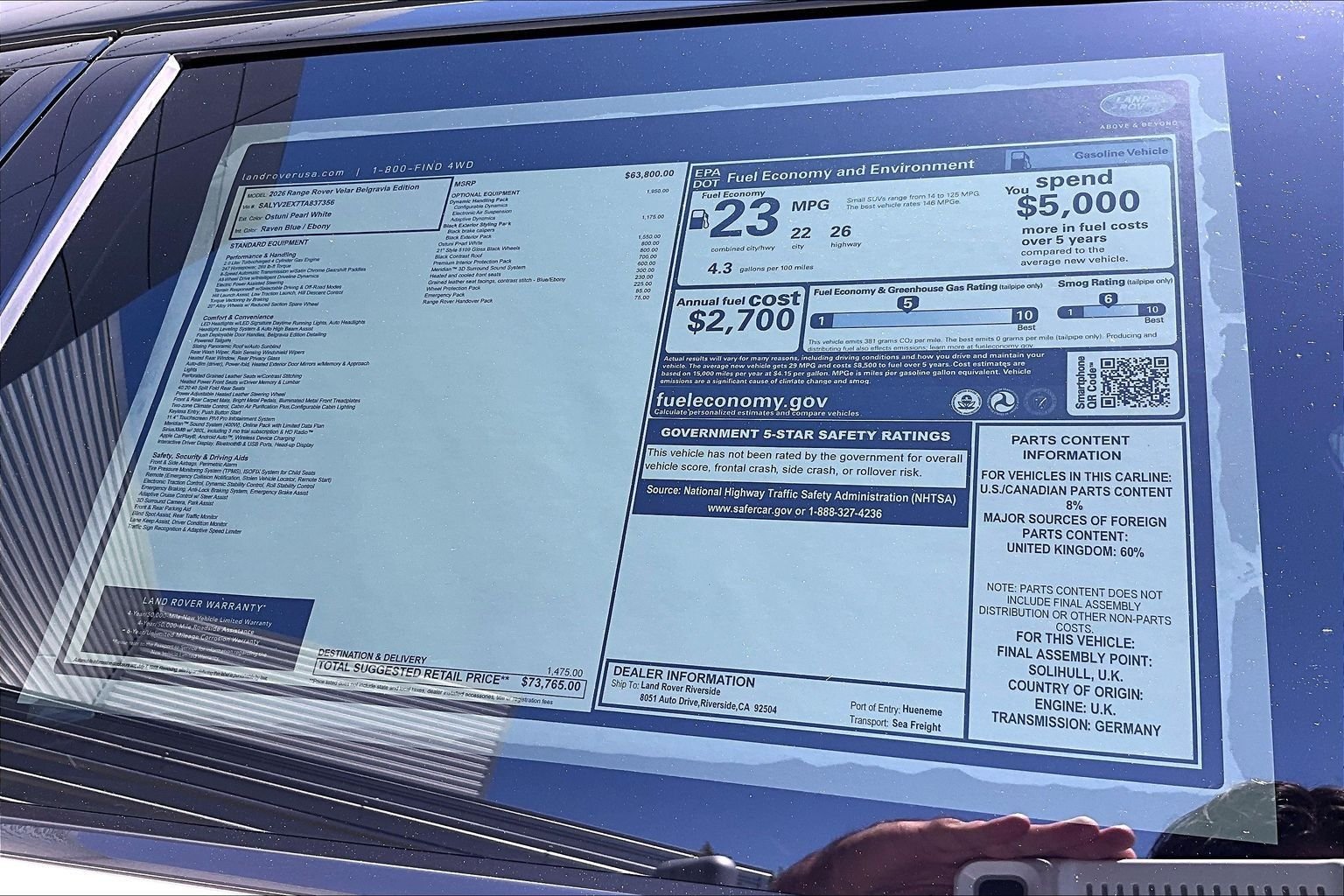 New 2026 Ostuni Pearl White Land Rover Belgravia Edition image 14