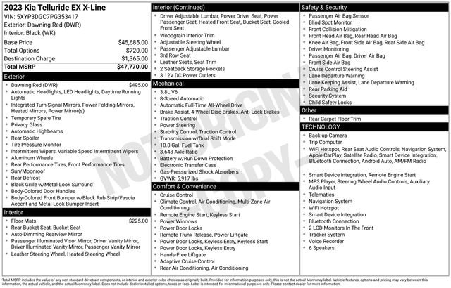 Used 2023 Dawning Red Kia EX X-Line image 10