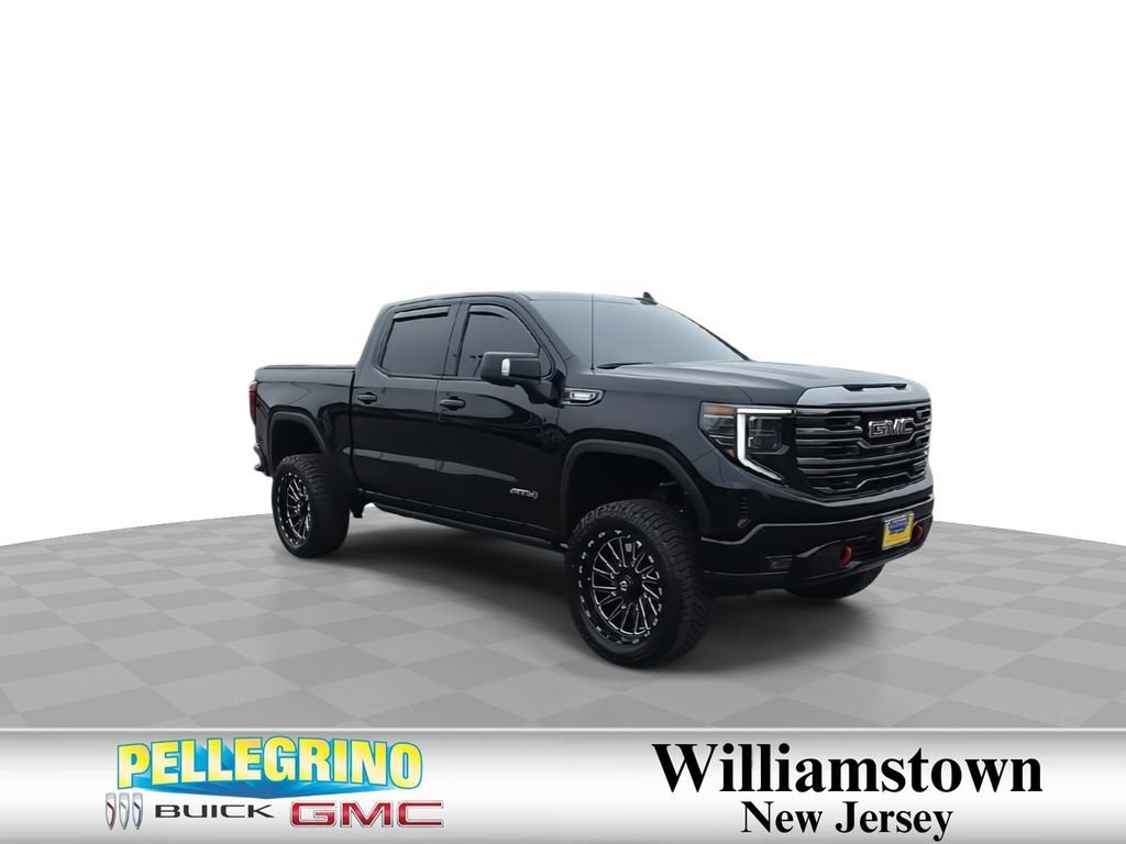 Onyx Black 2023 GMC Sierra 1500 AT4 Crew Cab 4WD Pickup Truck Four-Wheel Drive